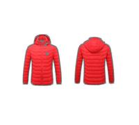 (2XL, Blue) Heated Jacket, Winter Outdoor Warm Electric Heating Coat, 8 Heating Zones Aa