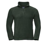 (2XL, Bottle Green) Russell Mens 1/4 Zip Outdoor Fleece Top