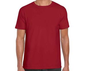 (2XL, Cardinal Red) Gildan Mens Short Sleeve Soft-Style T-Shirt