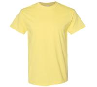 (2XL, Cornsilk) Gildan Mens Heavy Cotton Short Sleeve T-Shirt