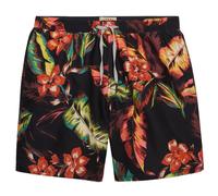 (2XL, Cuban Nights Black) Superdry Mens Hawaiian Print 16 Swim Shorts
