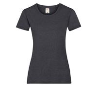 (2XL, Dark Heather) Fruit Of The Loom Ladies/Womens Lady-Fit Valueweight Short Sleeve T-Shirt