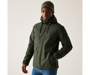 (2XL, DkKhaki(Blk)) Regatta Mens Sterlings Lightweight Waterproof Jacket