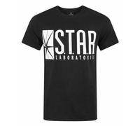 Official Flash TV STAR Laboratories Men's T-Shirt, Black, XXL