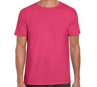 (2XL, Heliconia) Gildan Mens Short Sleeve Soft-Style T-Shirt