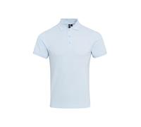 (2XL, Light Blue) Premier Mens Coolchecker Plus Pique Polo With CoolPlus