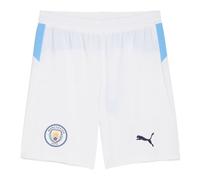PUMA Manchester City FC Men's Shorts 25/26, White (White x Team Light Blue), XXL