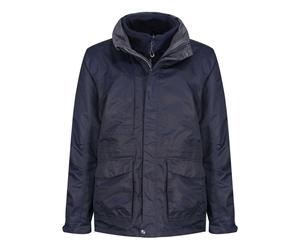 (2XL, Navy/Navy) Regatta Mens Benson III 3-in-1 Breathable Jacket