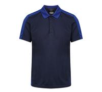 (2XL, Navy/New Royal) Regatta Contrast Coolweave Pique Polo Shirt