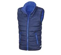 (2XL, Navy/Royal) Result Core Childrens/Kids Sleeveless Zip Up Bodywarmer