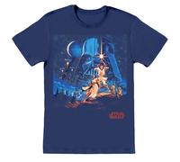 (2XL, Navy) Star Wars Unisex Adult Poster T-Shirt