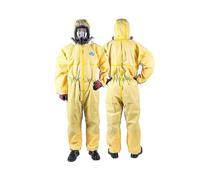 (2XL) Nuclear Protective Radiation Biochemical Clothing Chemical Acid And Alkali Resistance, With Hood High Quality