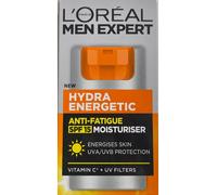 2xL’Oréal Men Expert Hydra Energetic Anti-Fatigue SPF 15 Moisturiser 50ml - New