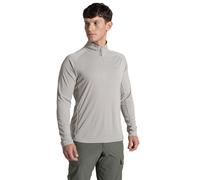 Craghoppers Nosilife Solarshield+ Half Zip Long Sleeve T-shirt Grey 2XL Men
