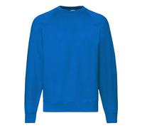 Fruit of the Loom Men's Raglan Sleeve Belcoro Sweatshirt in Royal | Size: 2XL Fruit Of The Loom Royal 2XL