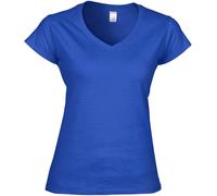(2XL, Royal) Gildan Womens/Ladies Soft V Neck T-Shirt