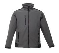 (2XL, Seal Grey/Black) Regatta Mens Sandstorm Hardwearing Workwear Softshell Jacket (water Repellent)