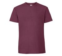 Fruit of the Loom Men's T-Shirt Iconic 195 Ringspun Premium Burgundy 2XL (UK)
