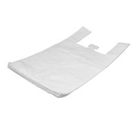2XL White Plastic Vest Carrier Bags 16x25x29" - Giant HDPE Grocery & Retail Bags - 21 Micron - Reusable & Recyclable - Ideal for Takeaways, Events, Catering & Shops - Heavy-Duty Vest Bags