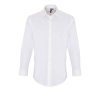 Premier Mens Stretch Fit Poplin Long Sleeve Shirt RW6590