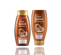 2xLācurā-Replenish Coconut Shampoo and Conditioner Set | 500mL Each | Coconut Oil & Cocoa Butter, Dry & Frizzy Hair, Nourishing Formula, 2-Piece Set, Natural Ingredients