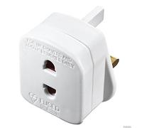 2xMasterplug Indoor Power SHADC-MP Shaver Adaptor Fused - White