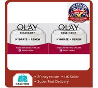 2xOlay Regenerist Regenerating Night Cream | Hydrate - Renew | 50ml