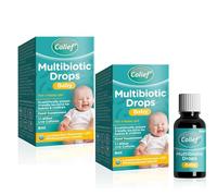 2XPack Colief Multibiotic Drops Baby| 2 Probiotic Strains Lactobacillus Rhamnosus &Bifidobacterium Infantis | Suitable from Birth |1.1 Billion Live Cultures for Newborns | 8ml (2)