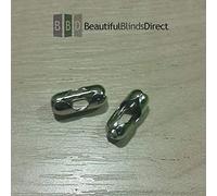 2XPack of 8 x Metal Rolle Beaded Chain Connector