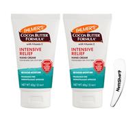 2xPalmer’s Cocoa Butter Intensive Relief Hand Cream with Vitamin E 60g with sptua- 48h Moisture, Fragrance-Free - Dermatologist-Approved for Severely Dry, Itchy, Eczema-Prone Skin, Ideal For Daily Use