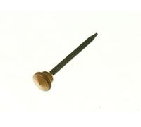 2xPICTURE Photo Hanging Hook PINS KNURLED Brass Head (Pack of 25)
