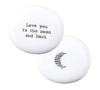 2XPorcelain Pebble - Love You to The Moon and Back
