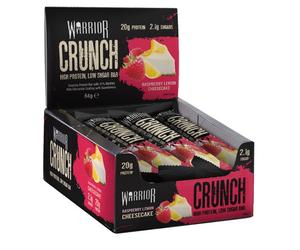 2xProtein Bars Warrior Crunch - 12 Pack, Smart Low Price Snack-Lemon Cheesecake