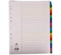 2XPunched Pocket Index Multicolour-Tabbed Europunched 1-20 Extra Wide A4 White
