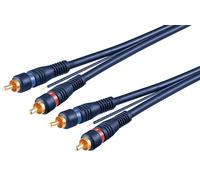 2xRCA/ 2x RCA HIGH QUALITY OFC Cable 5m/ + Ground Core/ 50175