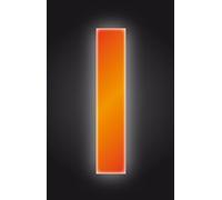 2XSelf Adhesive Wheelie Bin Numbers 17cm - 1 - High Visibility Orange