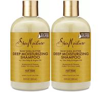 2xShea Moisture Deep Moisturizing Shampoo 384ml (Raw Shea Butter, Sea Kelp & Arg