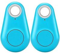 2XSmart GPS Tracker For Kids,Water Droplets Shape Wireless Key Finder Locator Mini GPS Tracker, key Finder Fob, Sensor Device Tracker Tag,Suitcase Tracker,Best Dog Tracker,Long RangeTracker (Blue)