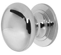 2XSolid Cupboard Knob 50mm Polished Chrome