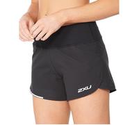 2XU AERO 4 INCH SHORT Women's Black/Silver reflective fitness running gym