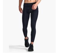2XU Aero Compression Tights for Men - Black/Silver Reflective Running Gear