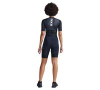 2XU Aero Hex Short Sleeve Trisuit Black White Women - L