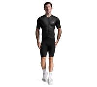 2XU Aero Hex Short Sleeve Trisuit Black White - L