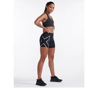 2XU Compression Womens 5" Short Tights Black/Silver Running Shorts X-Small
