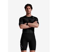 2XU Core Short Sleeve Trisuit Black White - XS