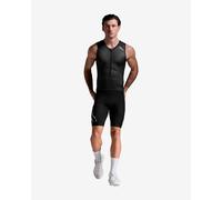 2XU Core Sleeveless Trisuit Black White - M