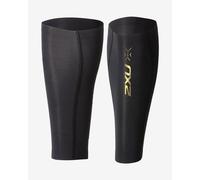 2XU Elite MCS Compression Calf Guards Black Gold Logo - L