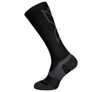 2XU Unisex's Vectr Light Cushion Full Length Socks Compression, Black/Titanium, L1