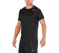 2XU Men BSR Active Short Sleeve Tee Short Sleeve Top - Black/Black, S