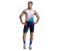 2XU Mens Core Trisuit Medium Nebula Blaze/Midnight
